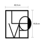 Decortieliving - Metal Wall Art-no.5 Love