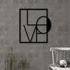 Decortieliving - Metal Wall Art-no.5 Love