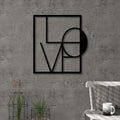 Decortieliving - Metal Wall Art-no.5 Love