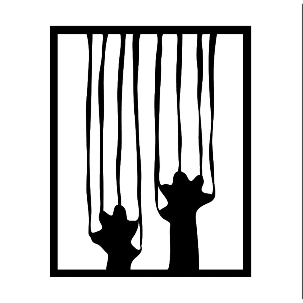Decortieliving - Metal Wall Art-no.7 Scratch