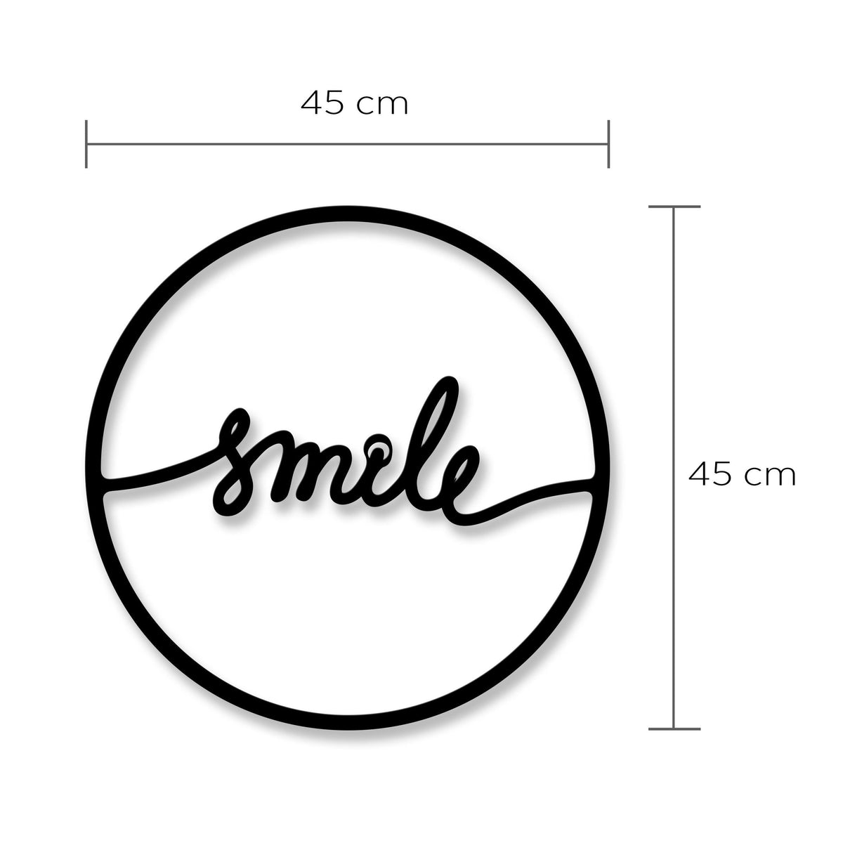 Decortieliving - Metal Wall Art-no.8 Smile