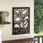 Decortieliving - Metal Wall Art - Hope
