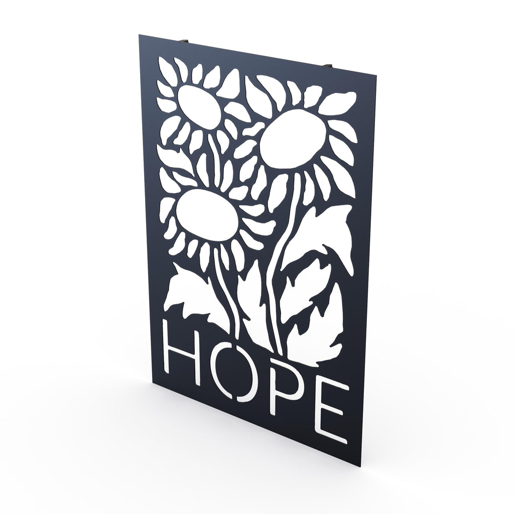 Decortieliving - Metal Wall Art - Hope
