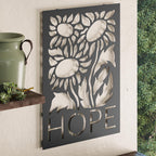 Decortieliving - Metal Wall Art - Hope