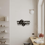 Decortieliving - Metal Wall Art Coffee For More Energy