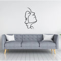 Décoration murale en métal - Two Face 75x42 cm