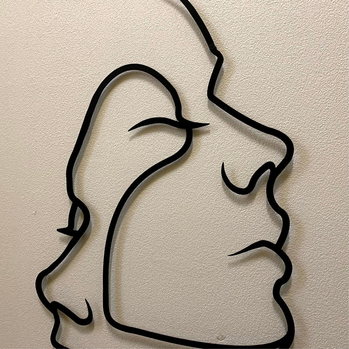 Decortieliving - Metal Wall Art -Two Face 95x53 Cm
