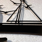 Decortieliving - Metal Wall Art - Rising Sun 75x37 Cm