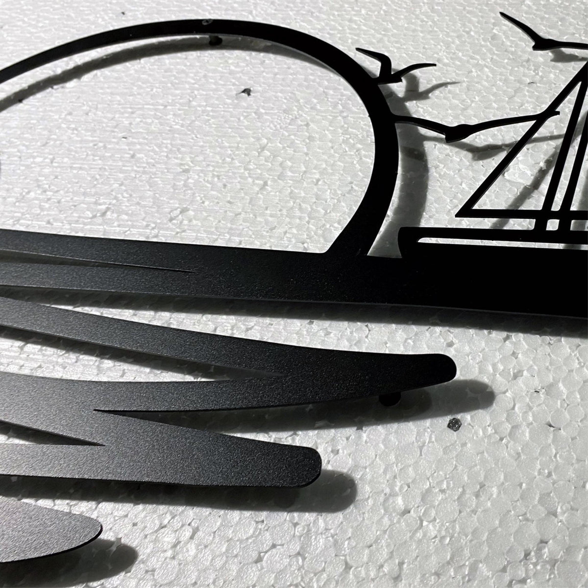 Decortieliving - Metal Wall Art - Rising Sun 90x44 cm