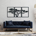 Décoration murale métallique - Arbre africain 120x60cm