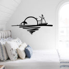 Decortieliving - Metal Wall Art - Rising Sun 120x55,2 Cm