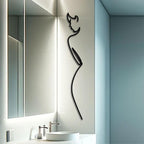 Decortieliving - Metal Wall Art-Minimalist Elegance 120 cm