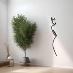 Decortieliving - Metal Wall Art-Minimalist Elegance 120 cm