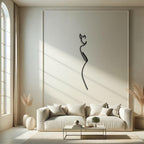 Decortieliving - Metal Wall Art-Minimalist Elegance 120 cm