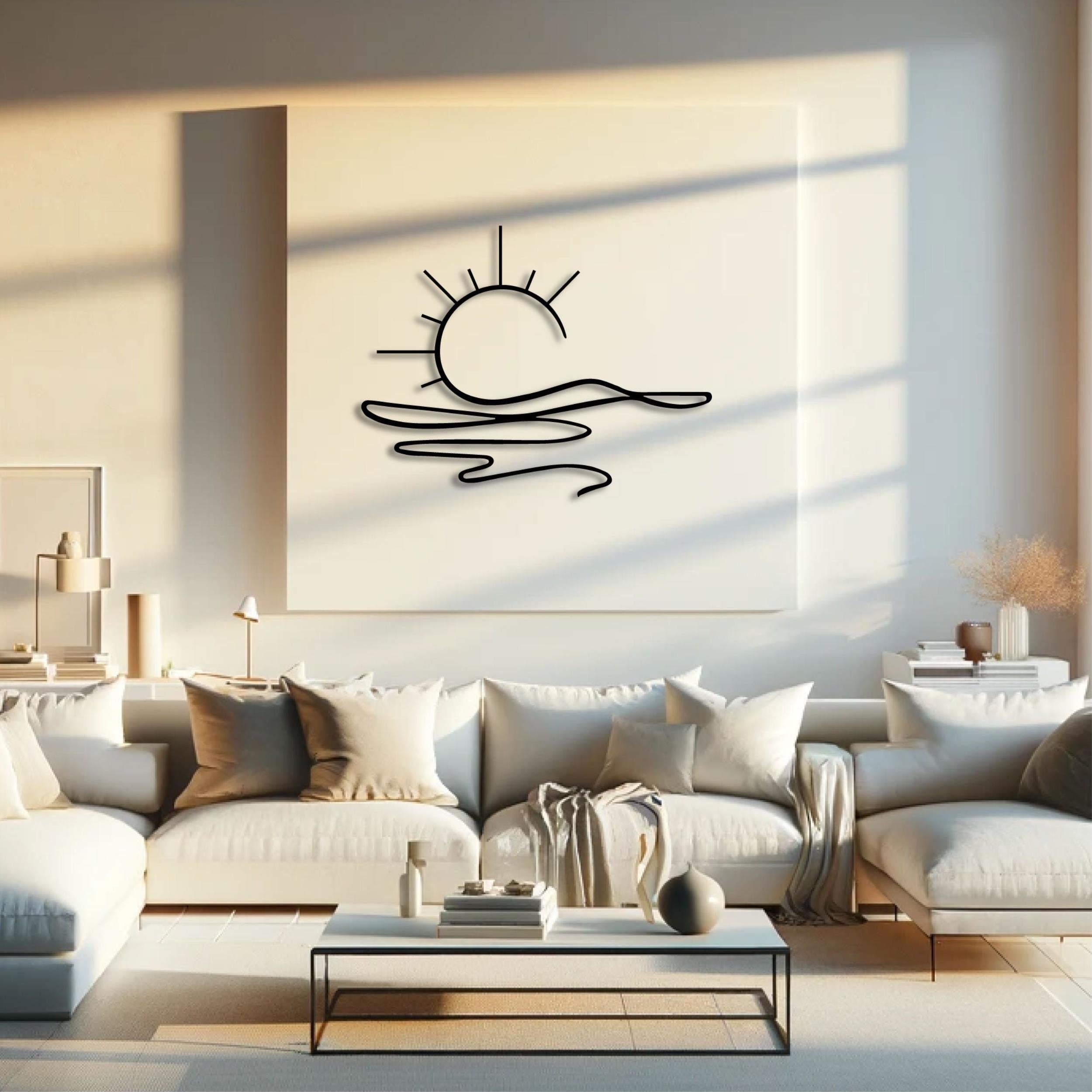 Décoration murale en métal - Sunny 75 cm