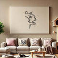Décoration murale en métal - Amoureux des chats 70x44 cm