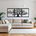 Decortieliving - Metal Wall Art-Triptych Platanus 60 Cm