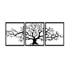 Decortieliving - Metal Wall Art-Triptych Platanus 60 Cm