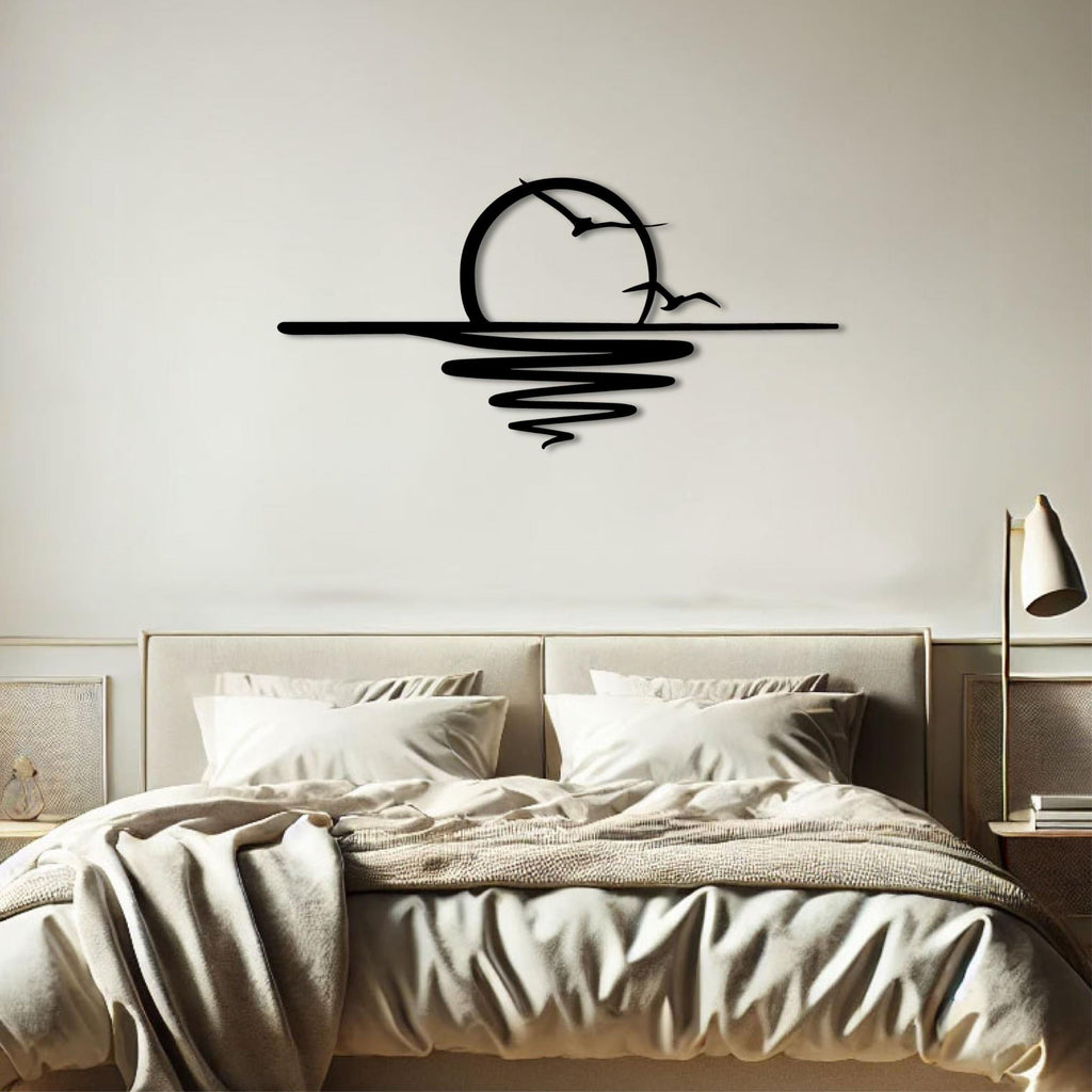Décoration murale en métal - Le Soleil 120x55cm