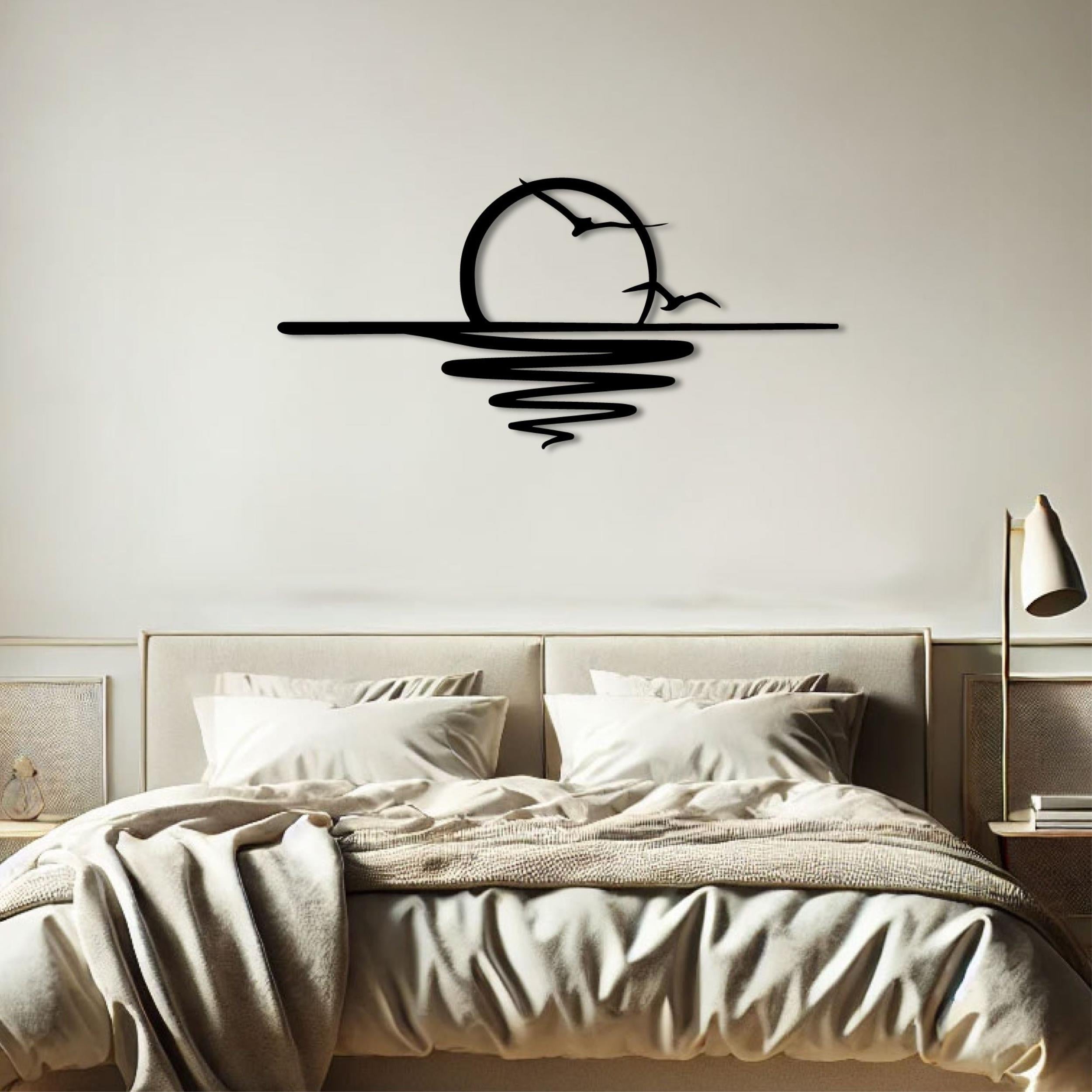 Décoration murale en métal - Le Soleil 120x55cm