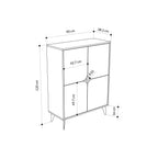 Decortieliving - Spark Multipurpose Hallway Cabinet 90 cm