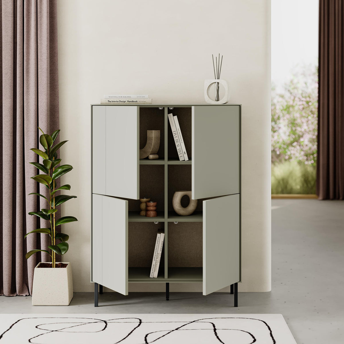Decortieliving - Vena Multipurpose Cabinet-Sideboard