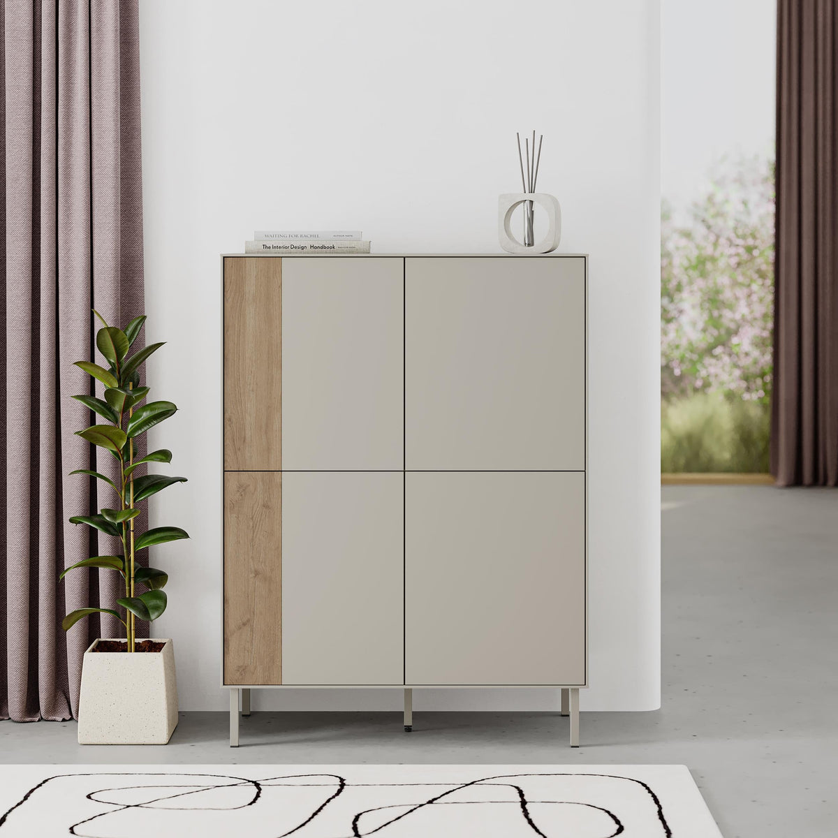 Decortieliving - Vena Multipurpose Cabinet-Sideboard