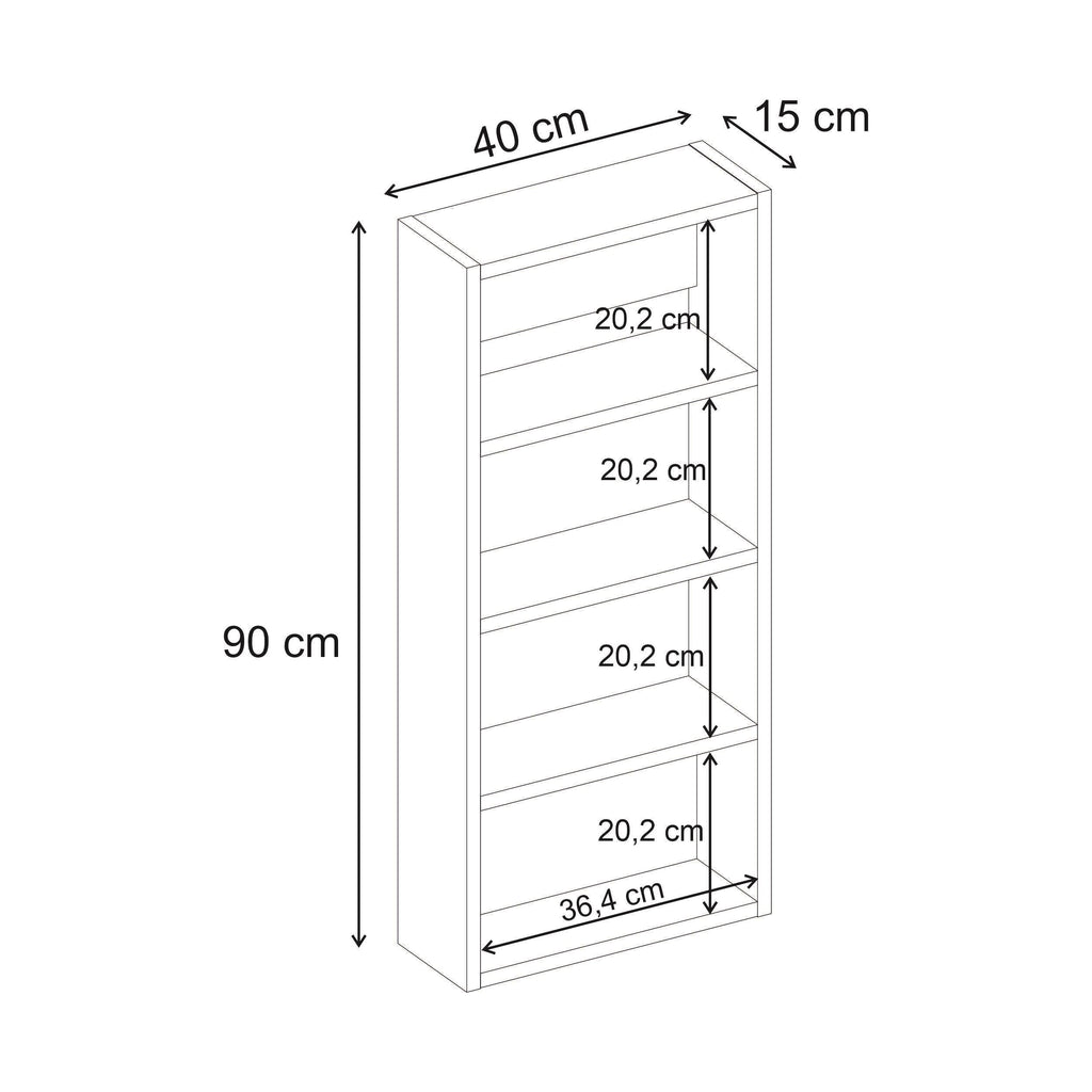 Decortieliving - Rafina Wall Mounted Multipurpose Cabinet/ Bathroom Cabinet 4 Shelves