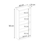 Decortieliving - Rafina Wall Mounted Multipurpose Cabinet/ Bathroom Cabinet 4 Shelves