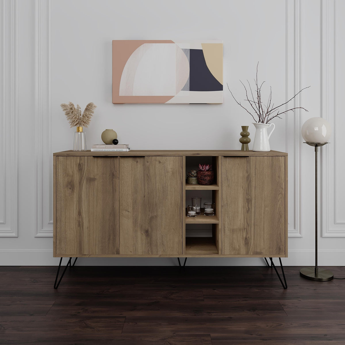 Decortieliving - Clara Console Modern Sideboard Display - 142cm