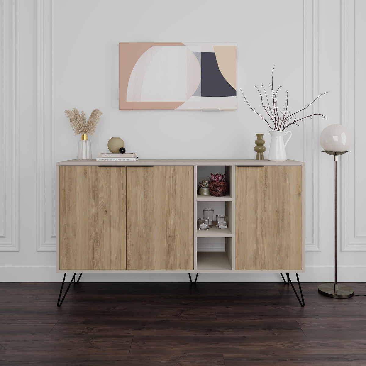 Decortieliving - Clara Console Modern Sideboard Display - 142cm