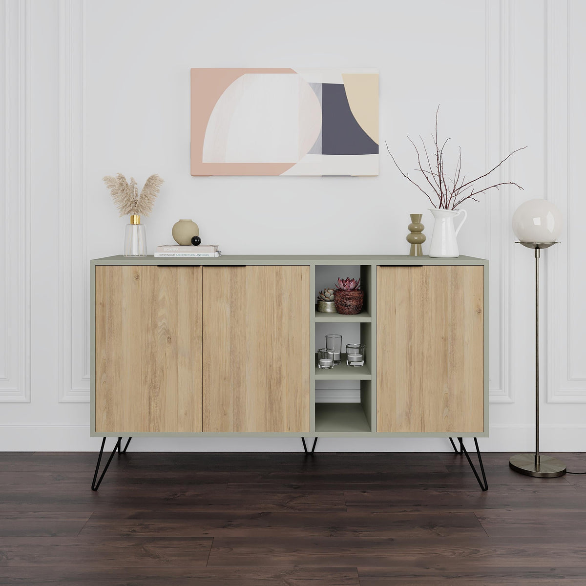 Decortieliving - Clara Console Modern Sideboard Display - 142cm