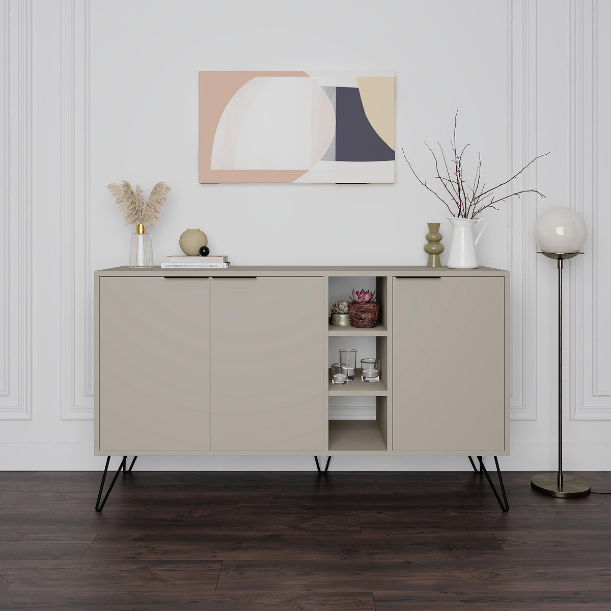 Decortieliving - Clara Console Modern Sideboard Display - 142cm