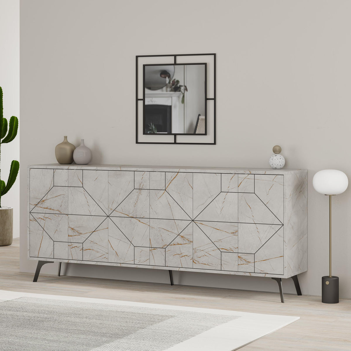 Decortieliving - Dune Console Sideboard Display Unit 183cm