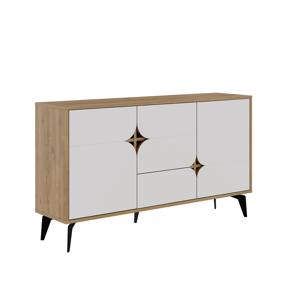 Decortieliving - Spark Console Sideboard 3 Doors 35 x 140 x 79.3 cm