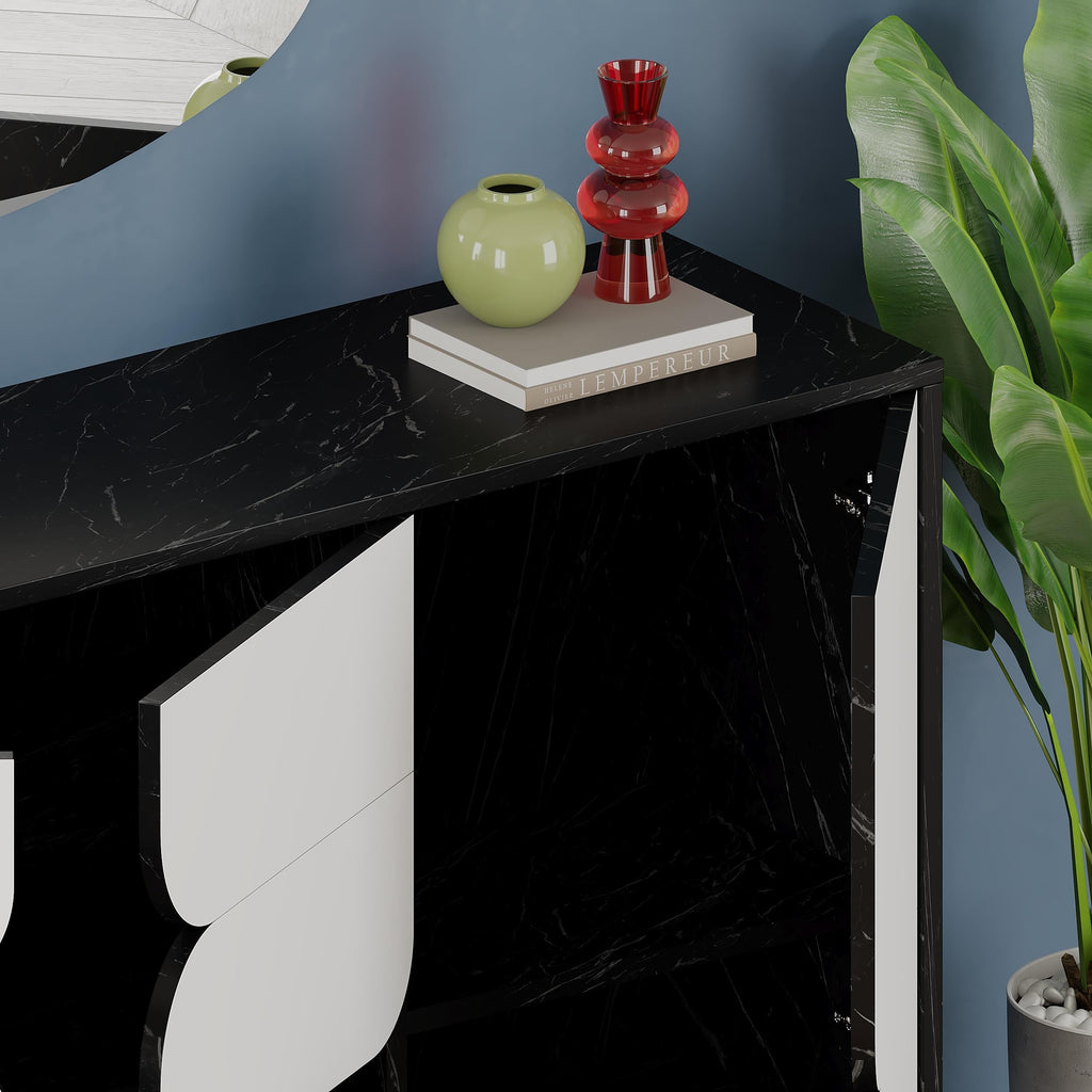 Decortieliving - Spark Console Sideboard 3 Doors 35 x 140 x 79.3 cm