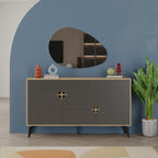 Decortieliving - Spark Console Sideboard 3 Doors 35 x 140 x 79.3 cm