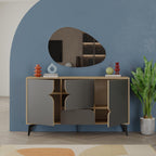 Decortieliving - Spark Console Sideboard 3 Doors 35 x 140 x 79.3 cm