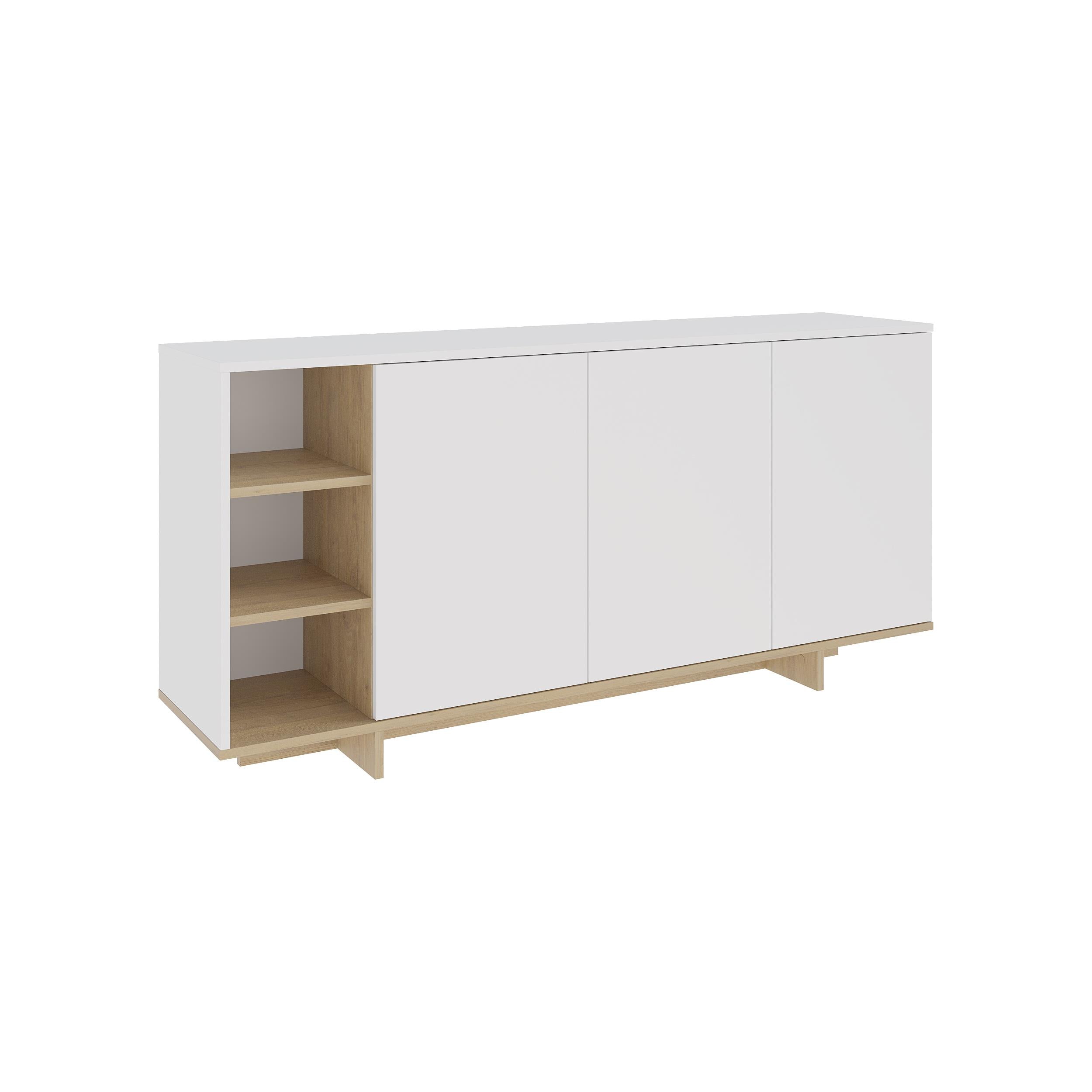 Console moderne Stockton avec étagères ouvertes
