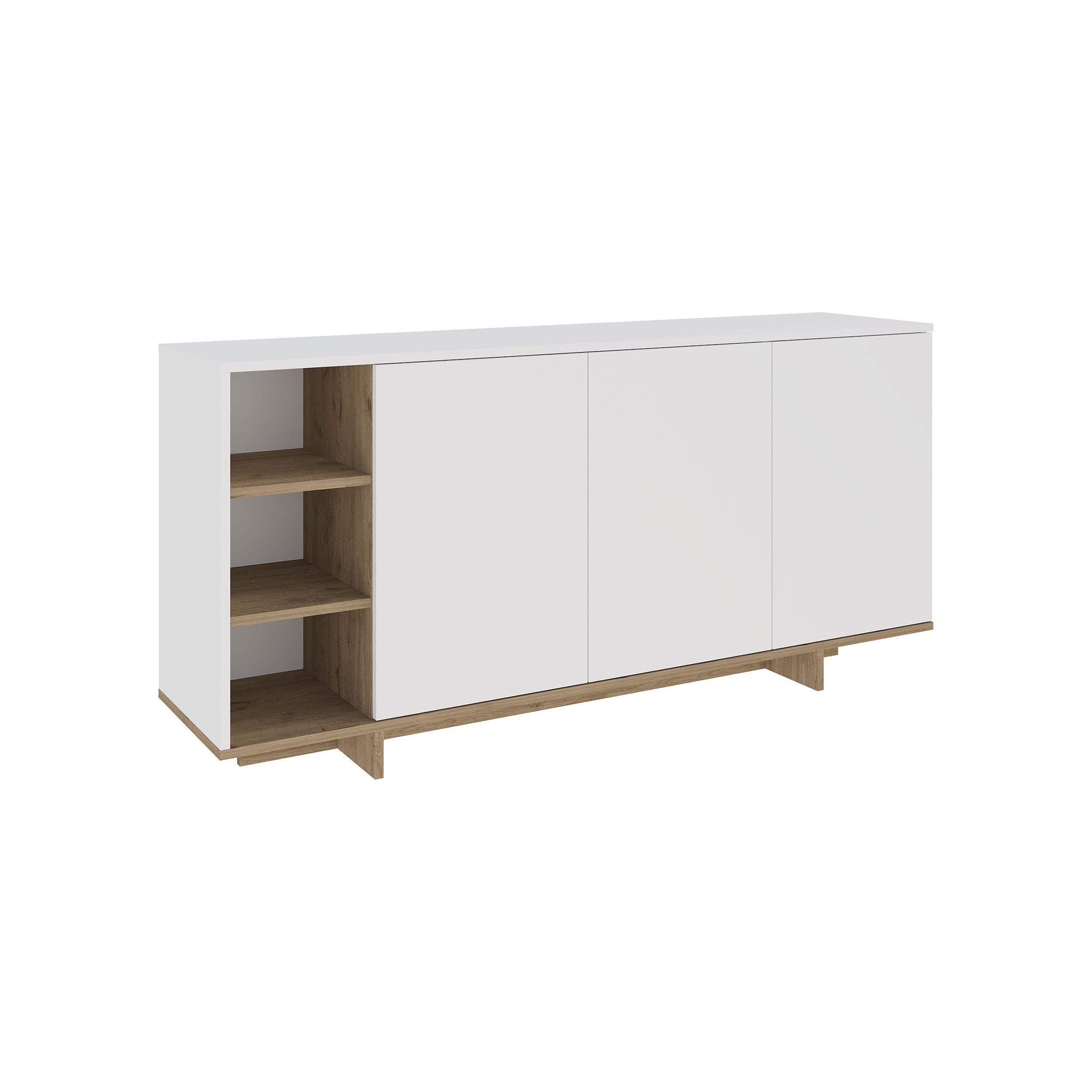 Console moderne Stockton avec étagères ouvertes