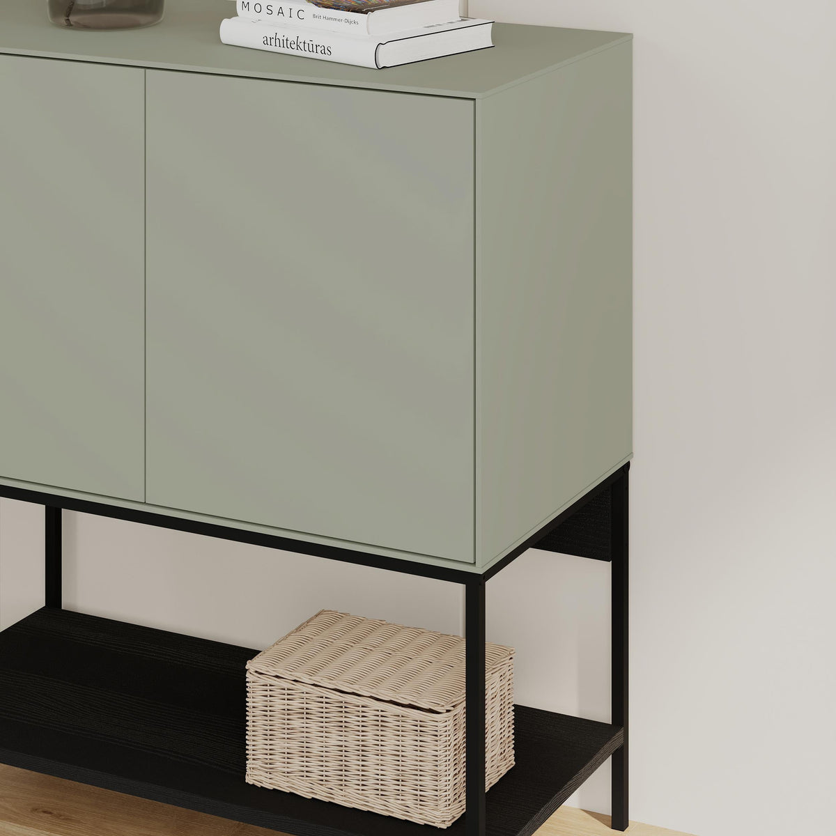 Decortieliving - Amira Console Table – 80cm – Modern Sideboard & Storage Unit