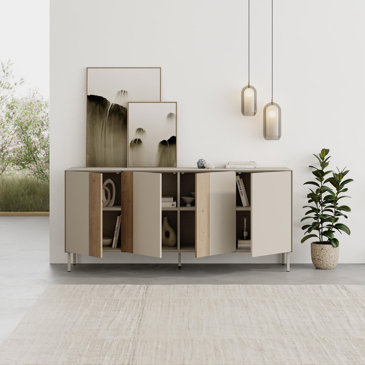 Decortieliving - Vena Console Table-Sideboard 180cm