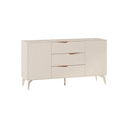 Decortieliving - Jaden Console Sideboard 3 Drawers 2 Doors Sandstone 150 x 40 x 81.2 cm