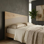Decortieliving - Diago Wall Mounted Headboard for King Size Bed Oak, Sandstone 160x74 cm