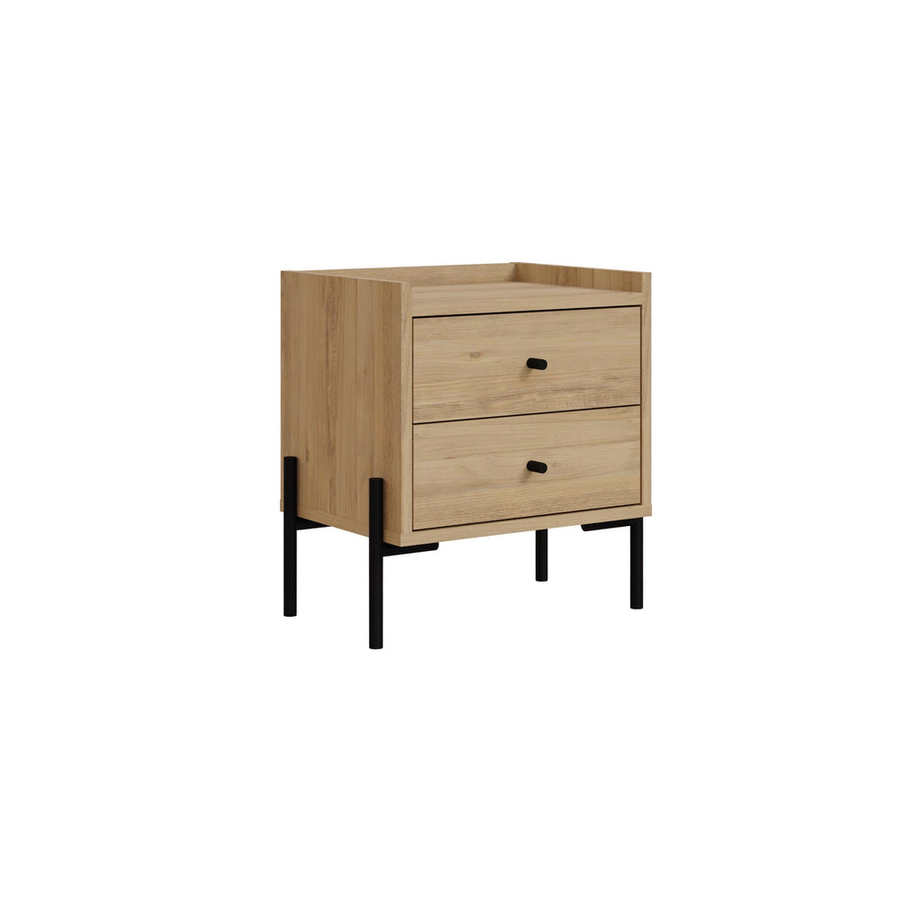 Table de chevet Malte avec 2 tiroirs