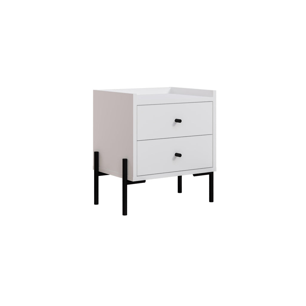 Table de chevet Malte avec 2 tiroirs