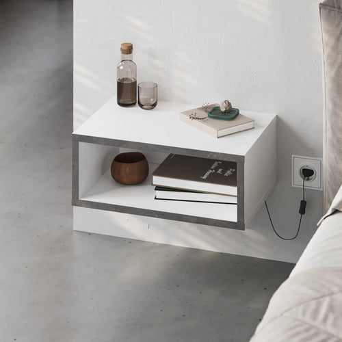 Table de chevet murale Brik – Table de nuit flottante – Design moderne