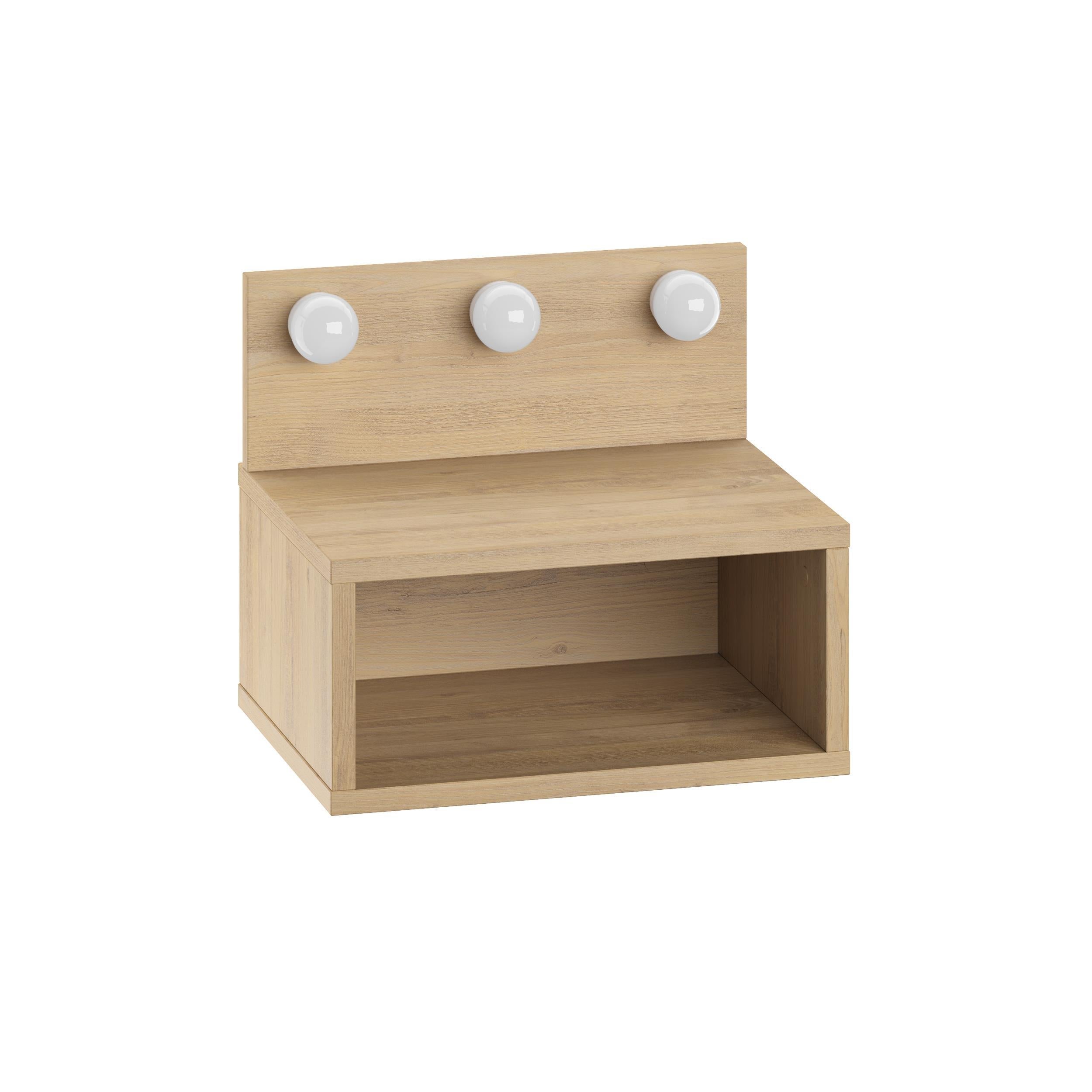 Table de chevet murale Treo avec lumières LED