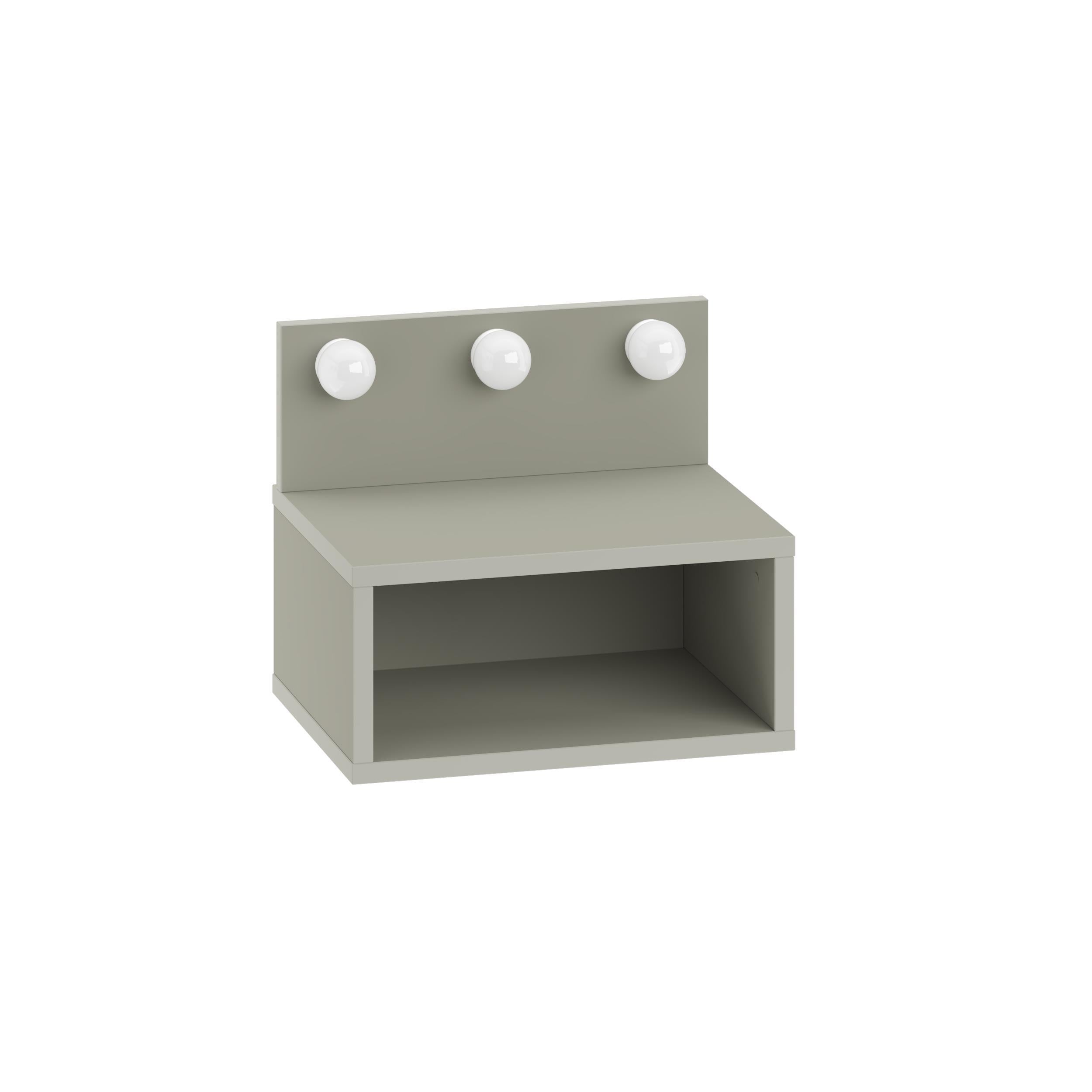 Table de chevet murale Treo avec lumières LED