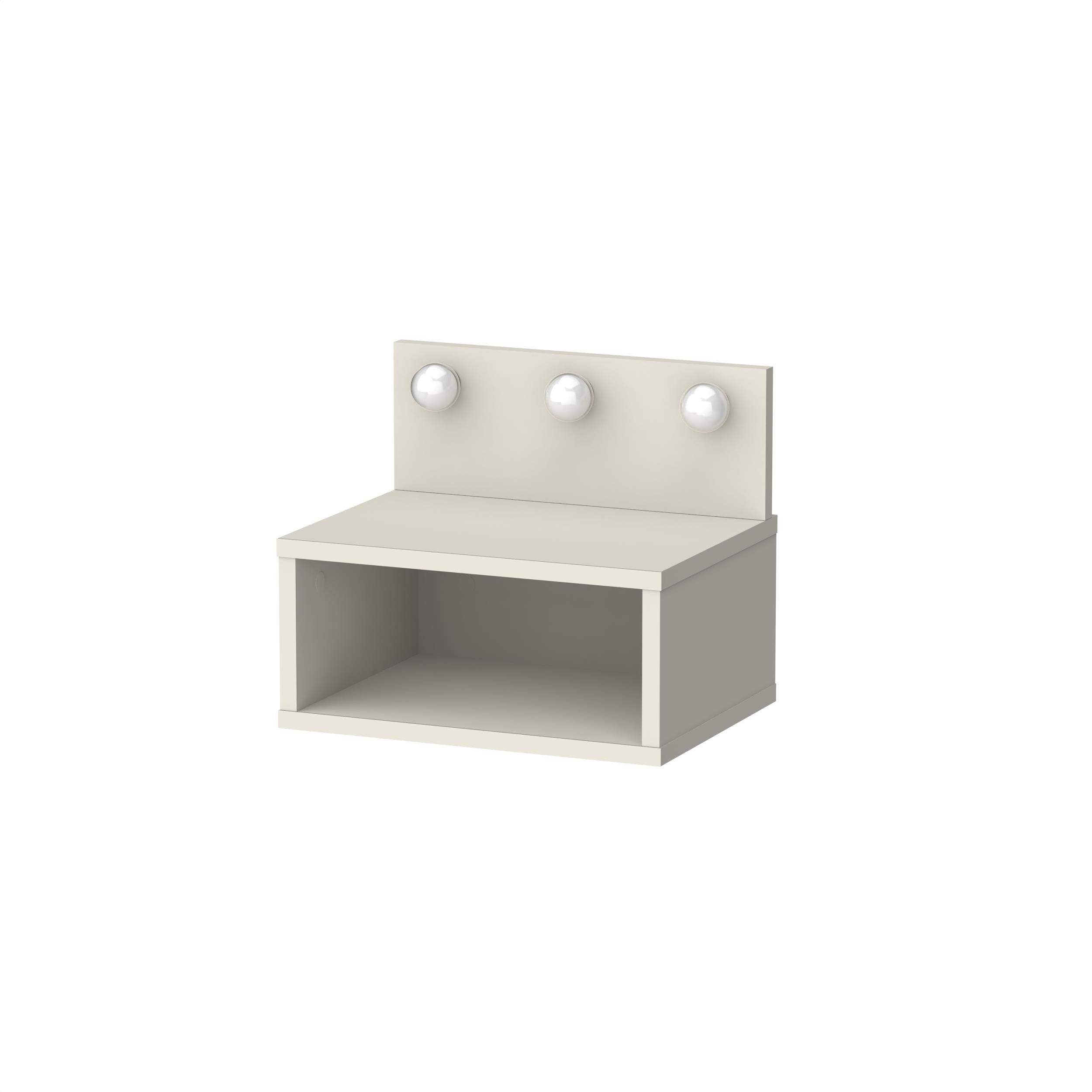 Table de chevet murale Treo avec lumières LED
